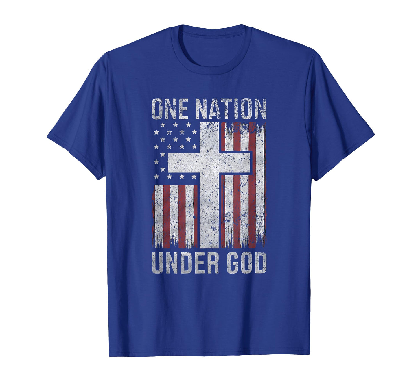 ONE NATION UNDER GOD 4TH OF JULY VINTAGE PATRIOTIC CHRISTIAN T-Shirt