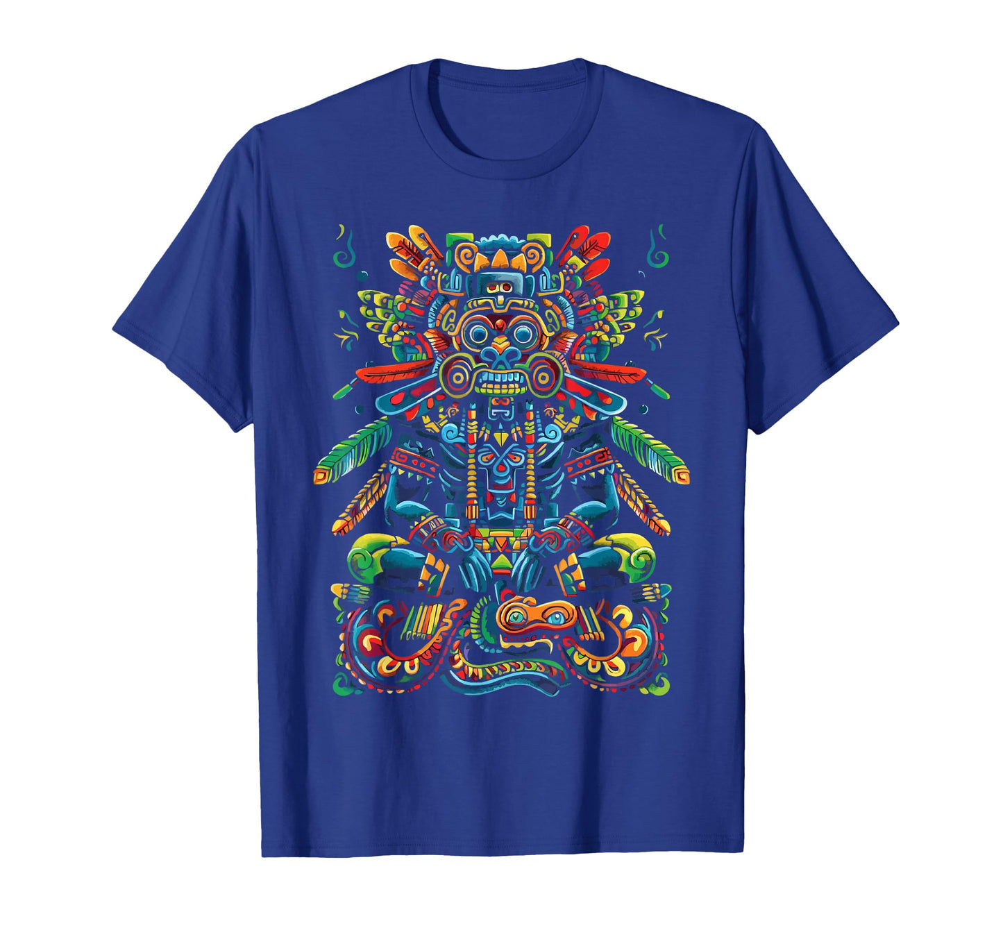 Aztec God Aztec Culture Mayan Indigenous Tlaloc Statue T-Shirt