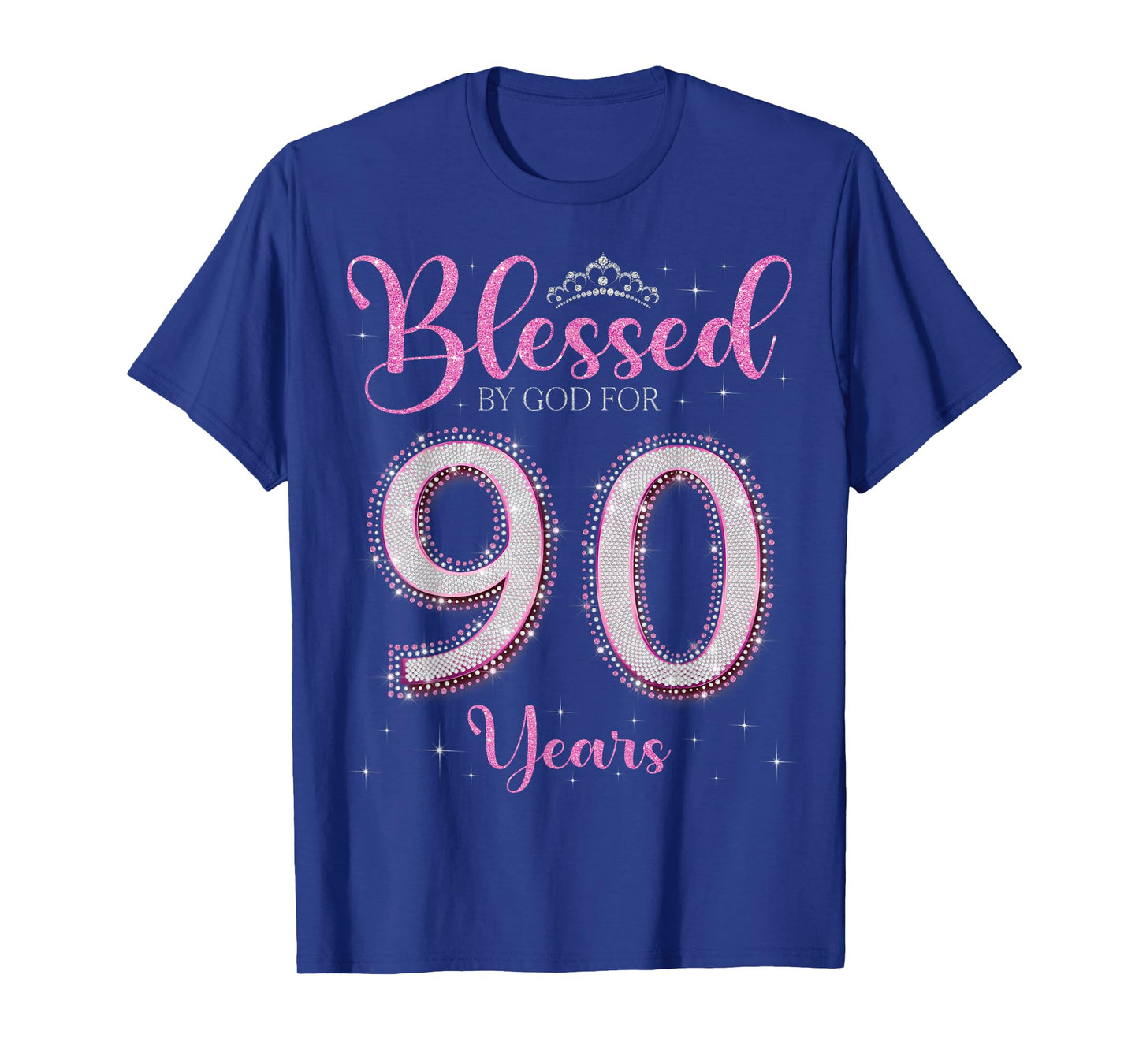 Blessed By God For 90 Years Old 90th Birthday 90th Bday T-Shirt