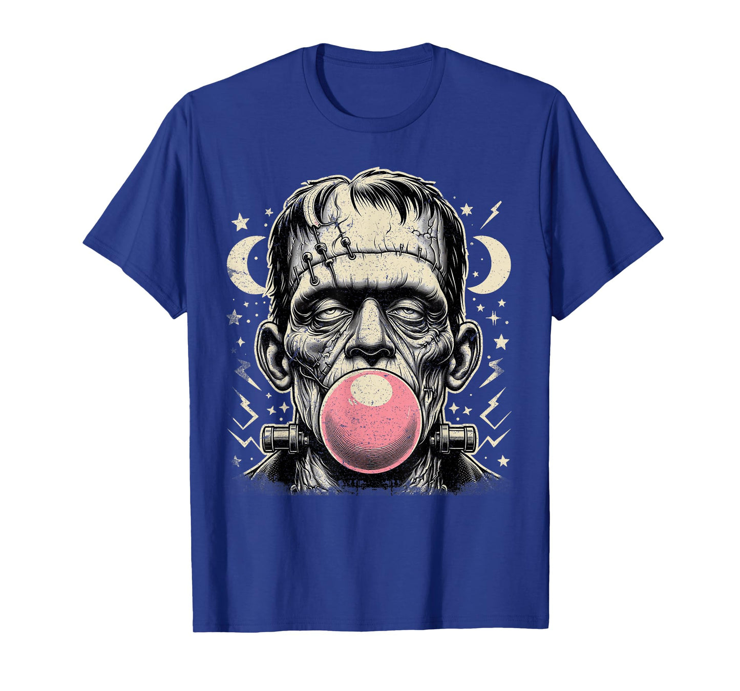Funny Frankenstein Monster Bubble Gum Vintage Halloween Men T-Shirt