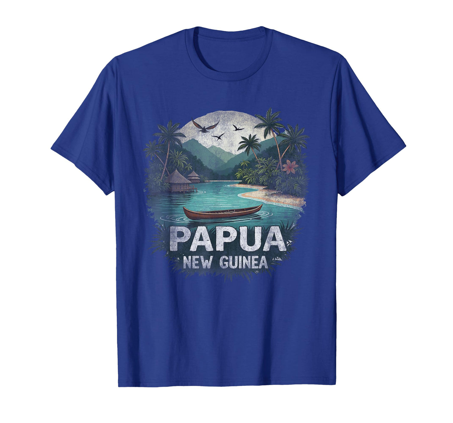 Retro Papua New Guinea Landscape Vintage Souvenir T-Shirt