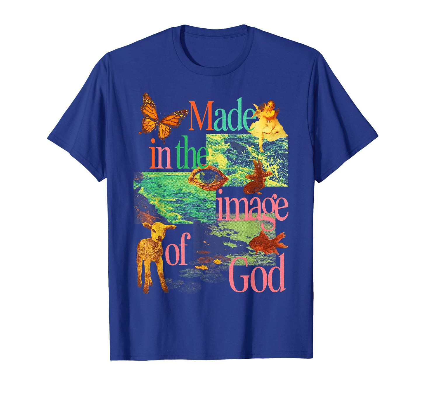 Made in The Image of God Faith Jesus Christian Womens Mens T-Shirt