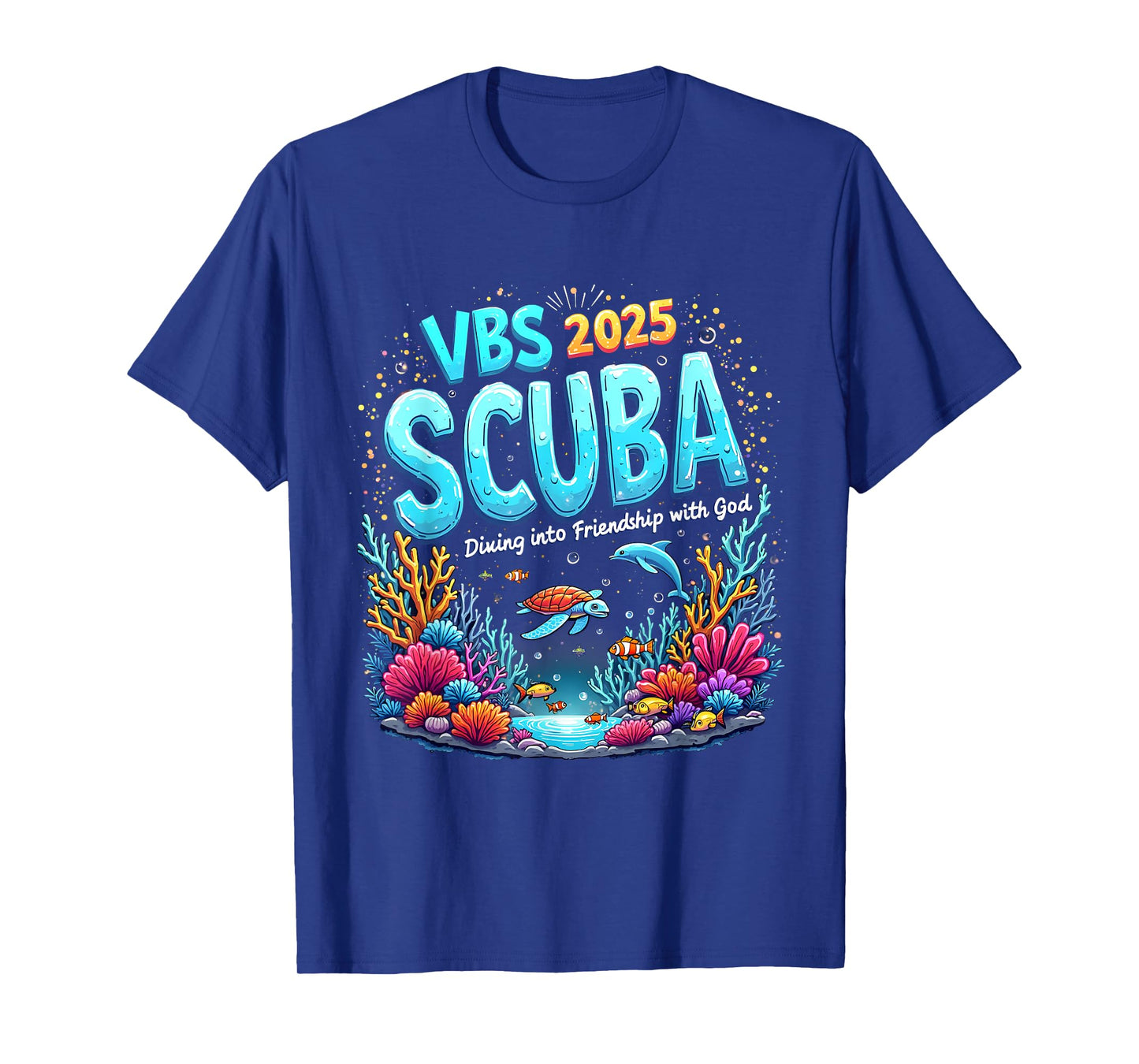 VBS 2025 Scuba Diving Into Friendship with God Christian T-Shirt