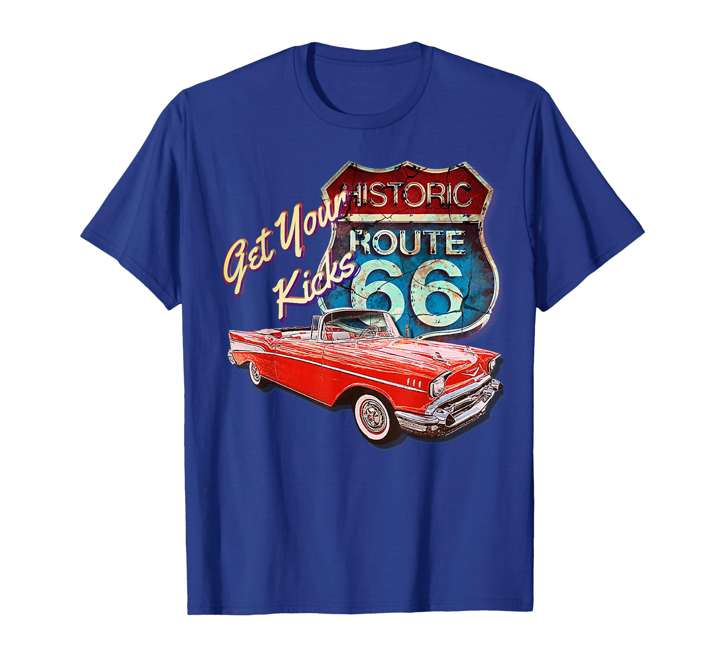 1957 57 chevys truck bel air vintage retro car street T-Shirt