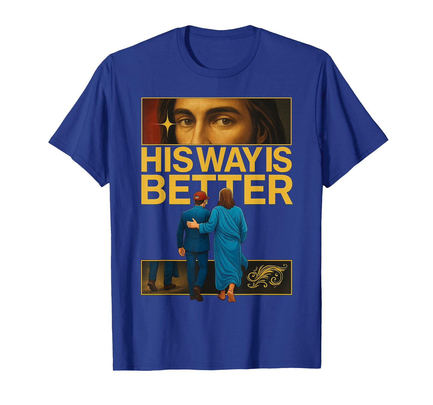 His Way is Better Christian Jesus Minimalist Faith Religious T-Shirt