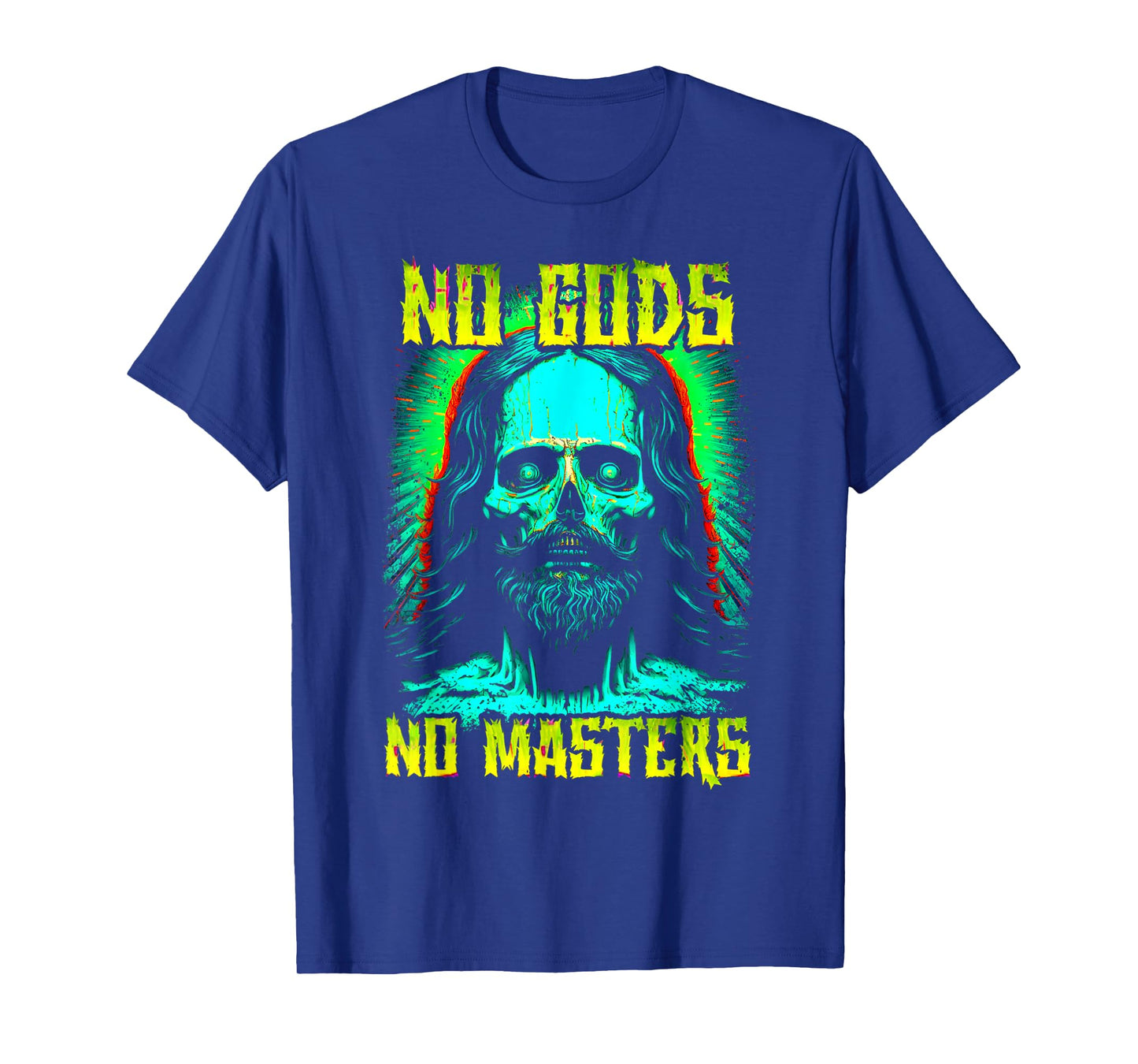 No Gods, No Masters Zombie Jesus Punk Goth Grunge Atheist T-Shirt