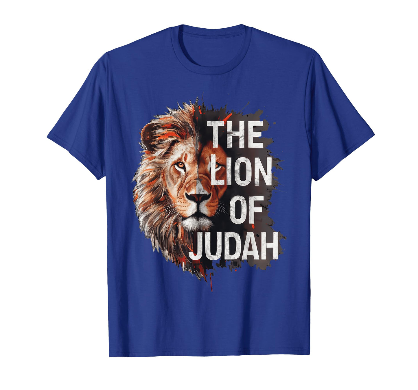 Lion of Judah Christian Cross Religious Faith T-Shirt