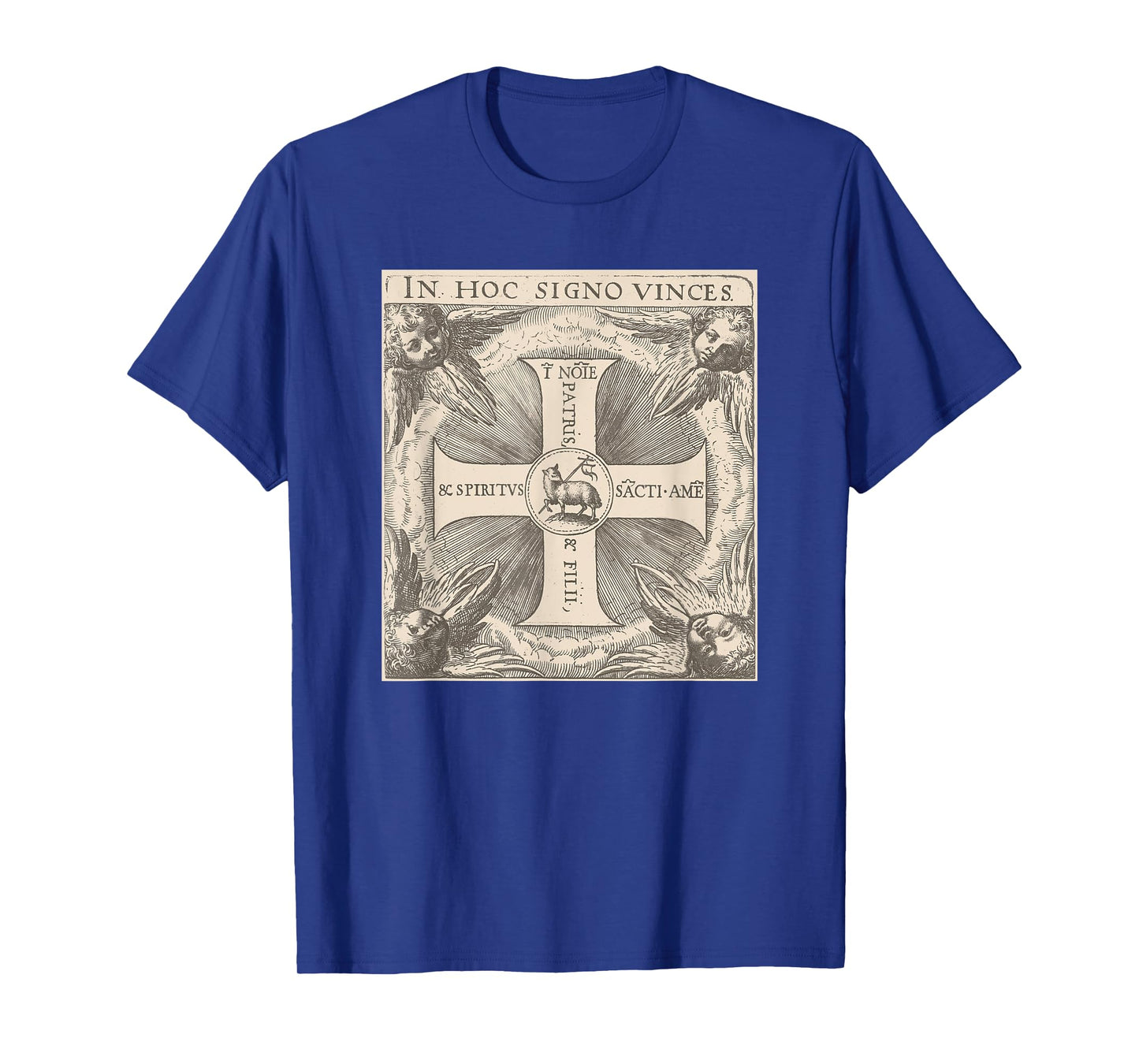 in Hoc Signo Vinces Lamb of God in This Sign Conquer T-Shirt