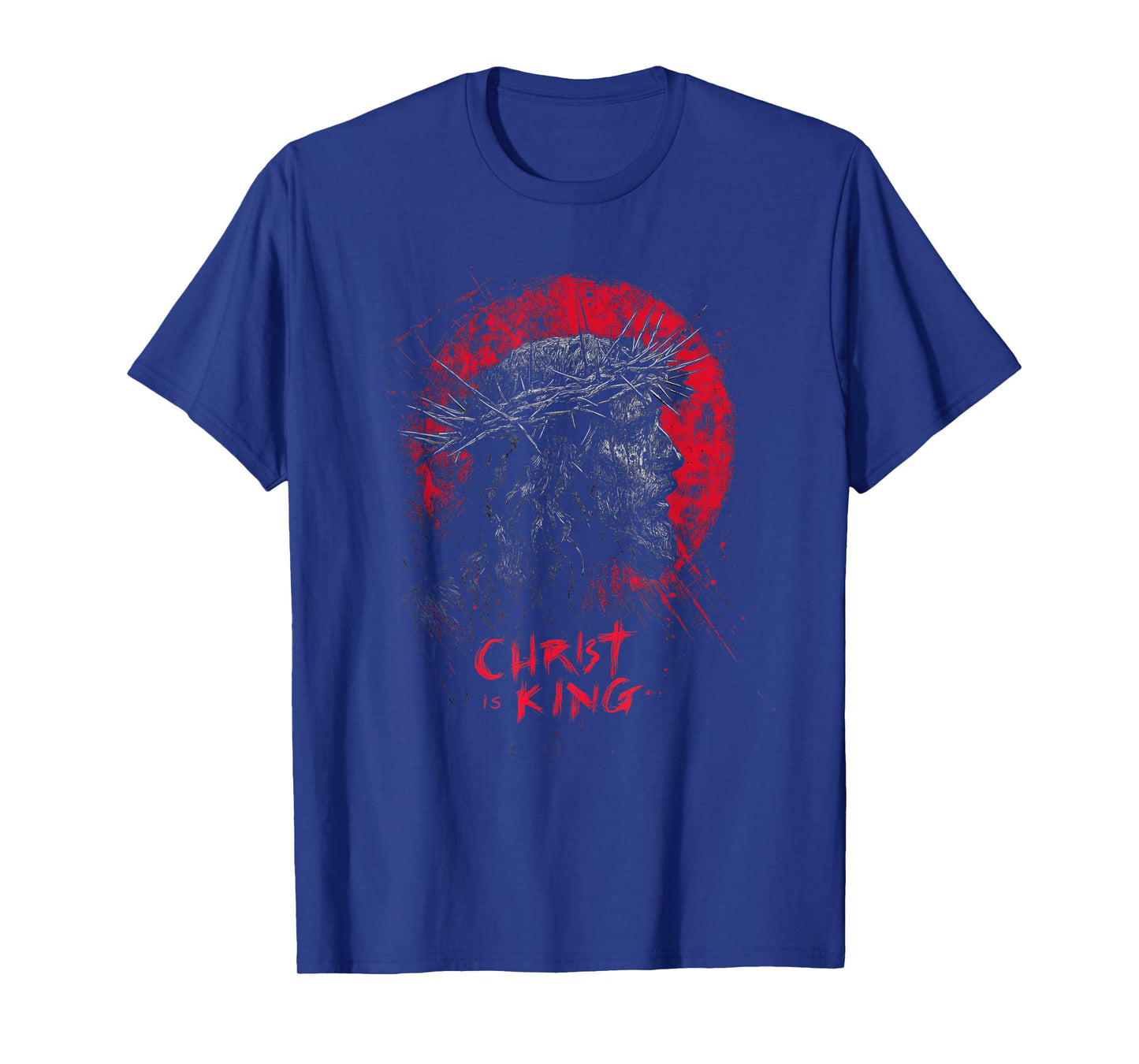 Jesus Christ is King | Christian Metal Grunge Streetwear T-Shirt