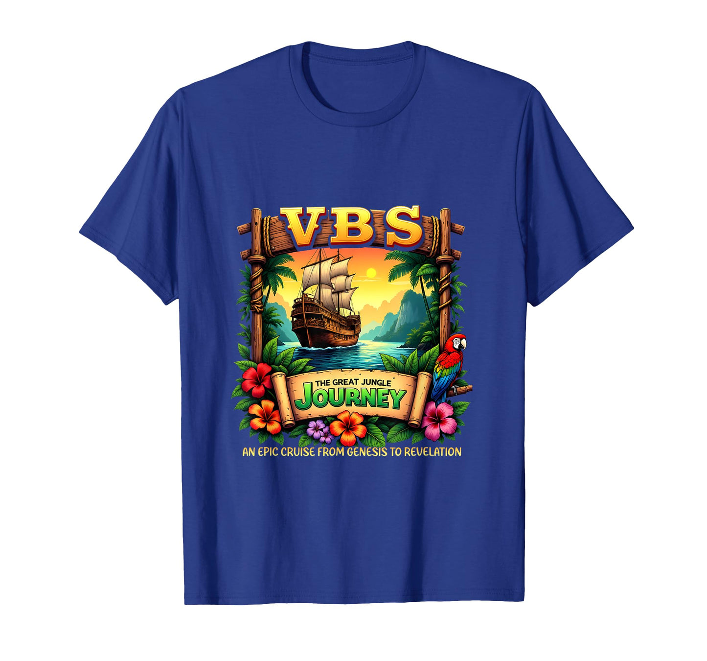 Jungle Journey VBS Campers Vacation Camp VBS 2025 Youth T-Shirt