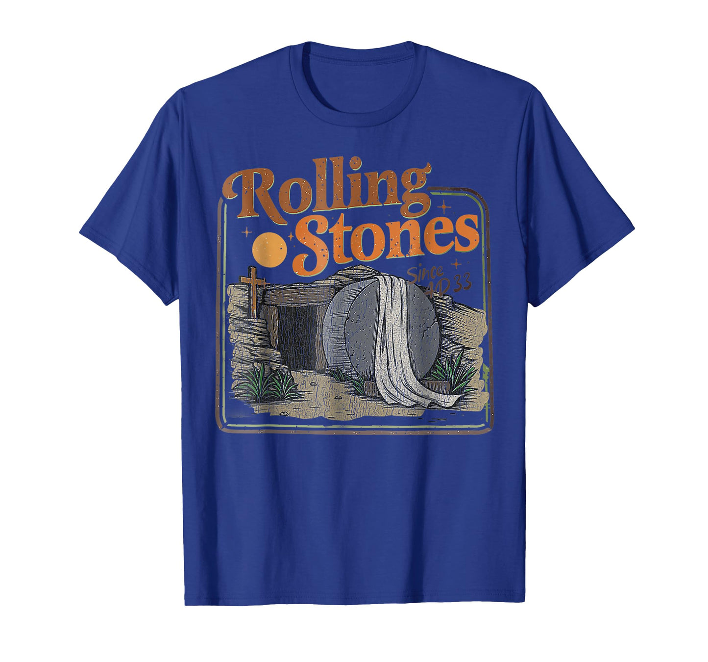 The Stone Was Rolled Away He Is Alive Retro Christian Easter T-Shirt