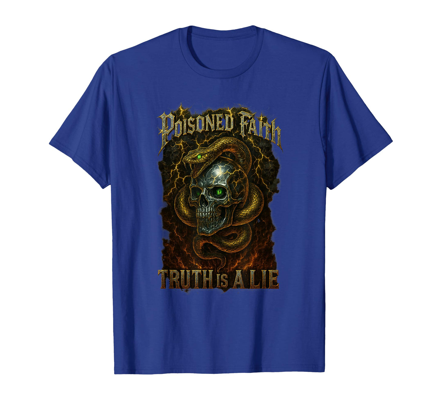 Snake & Skull/Poisoned Faith - Truth is a Lie T-Shirt