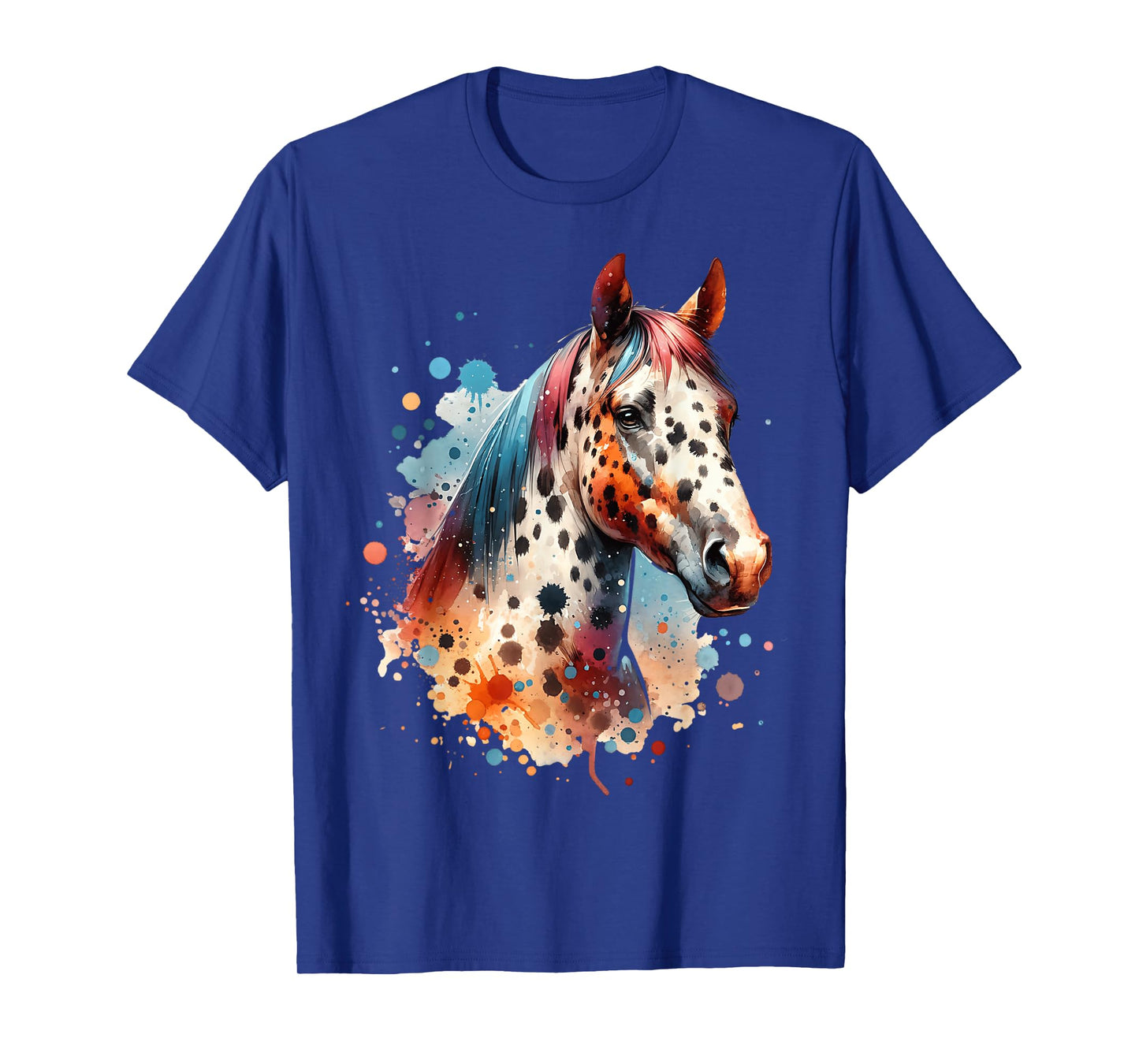 Appaloosa Motif For Men And Women Unisex-Adults Appaloosa Horse T-Shirt Black Small Short Sleeve T-Shirt