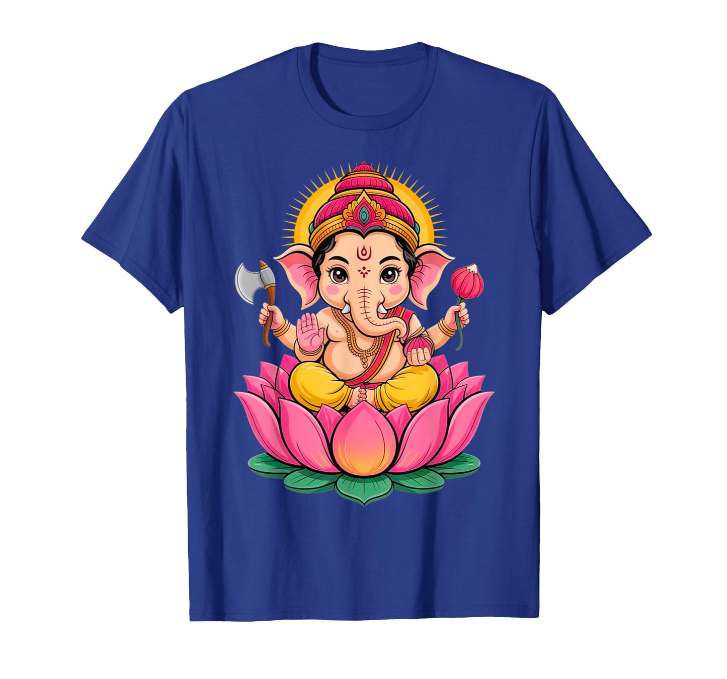 Hindu Ganesha Puja Elephant God India Meditation Yoga Murti T-Shirt
