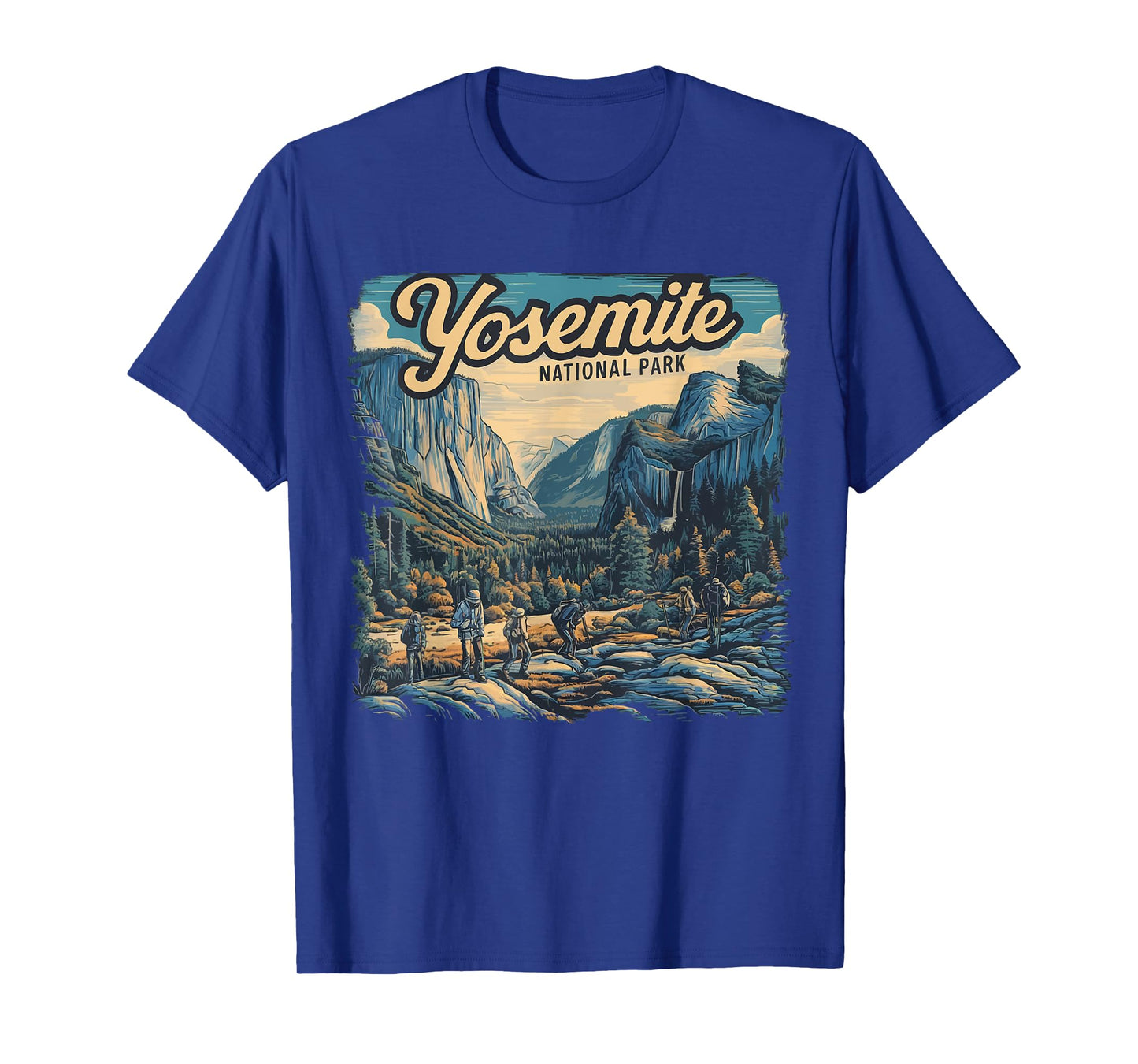 Retro Yosemite National Park, USA Vintage Half-Dome Travel T-Shirt