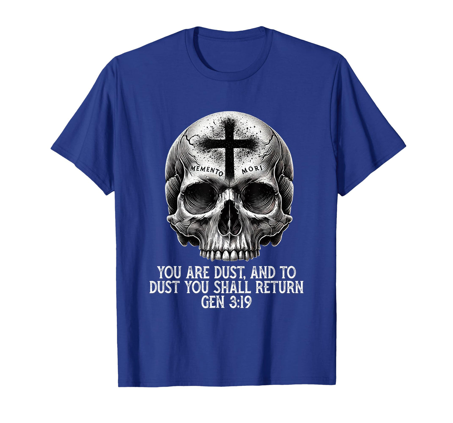 Memento Mori Catholic Crucifix Traditional Latin Mass Skull T-Shirt