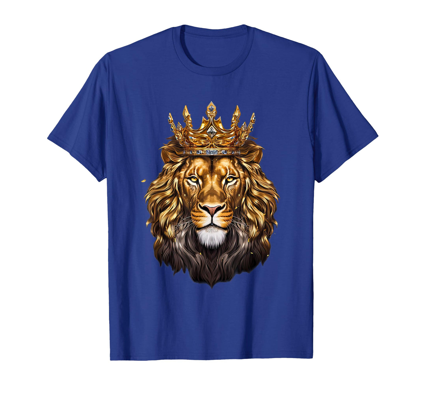 Lion Head Golden Crowned Biblical Lion of Judah T-Shirt
