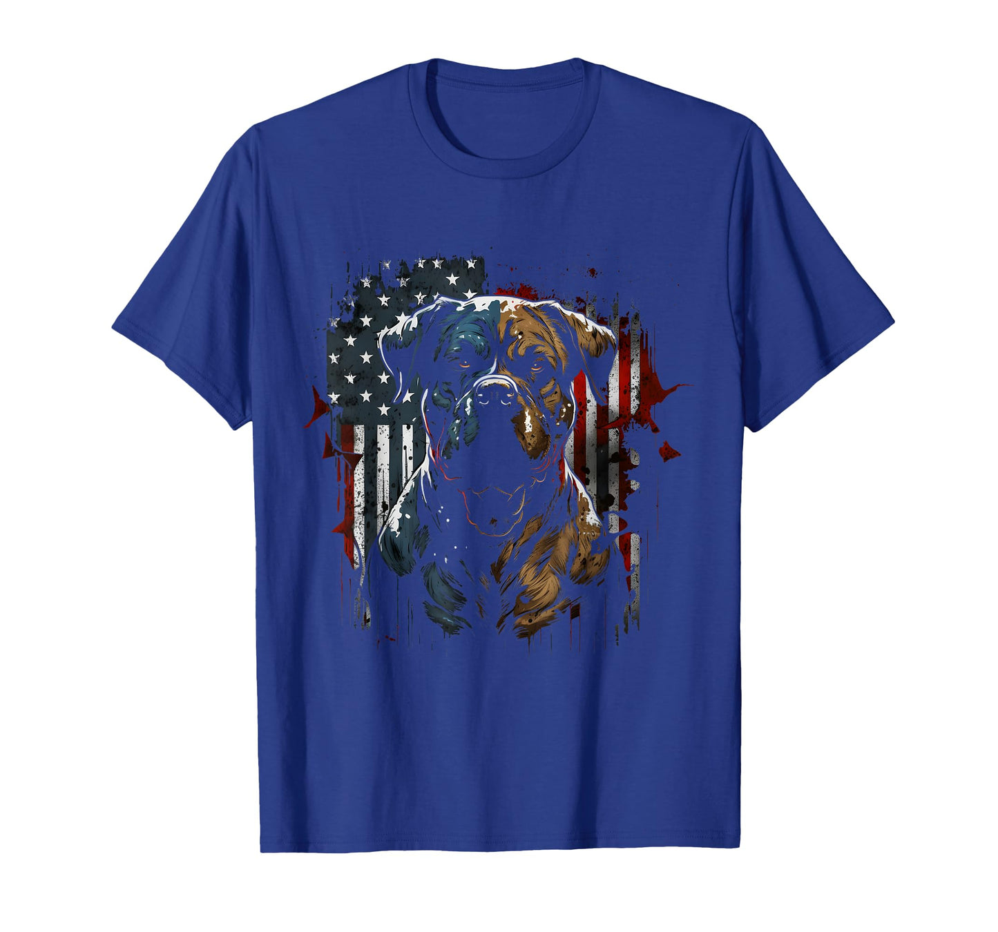 American Flag Dog Patriotic T-Shirt