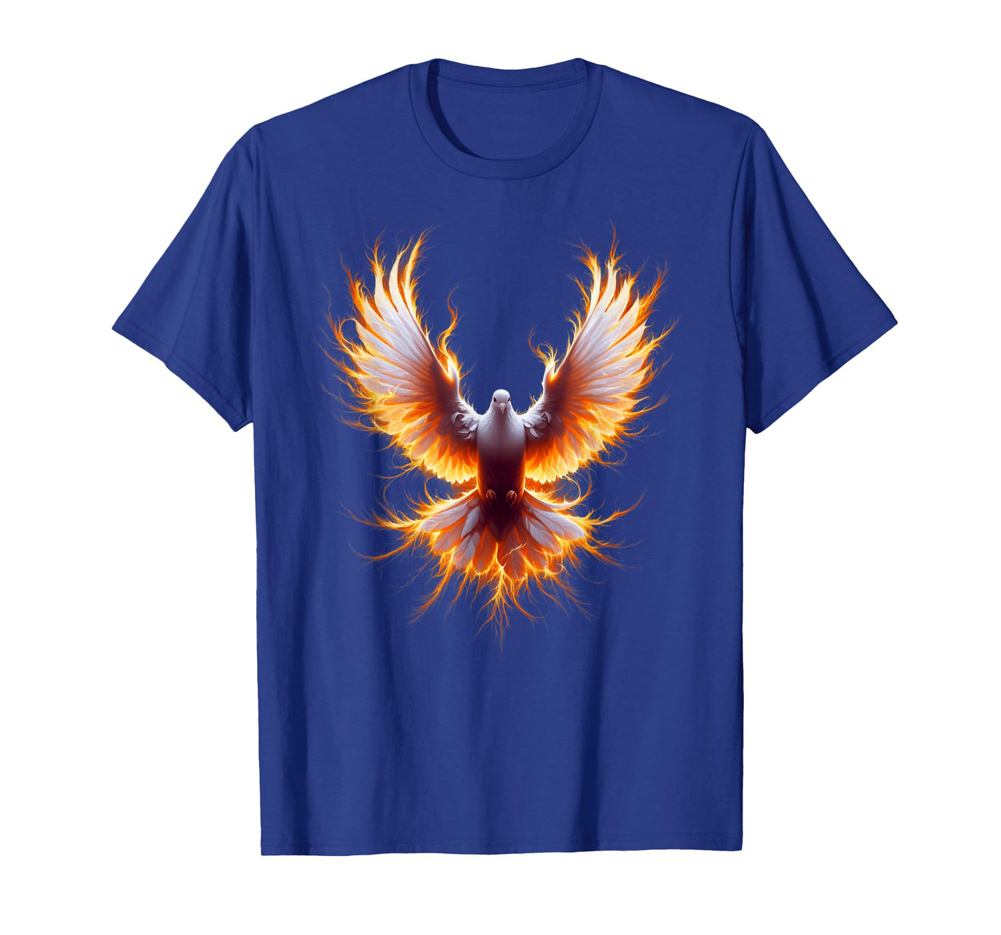 Flaming dove Holy Spirit Pentecost Christian faith tee T-Shirt