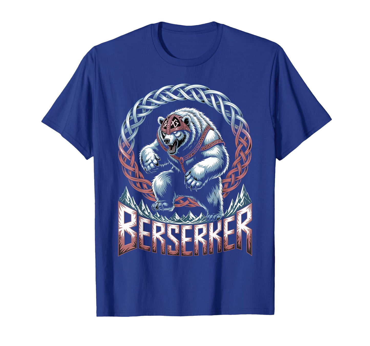 Fierce Viking Polar Bear Berserker Nordic Warrior Power T-Shirt