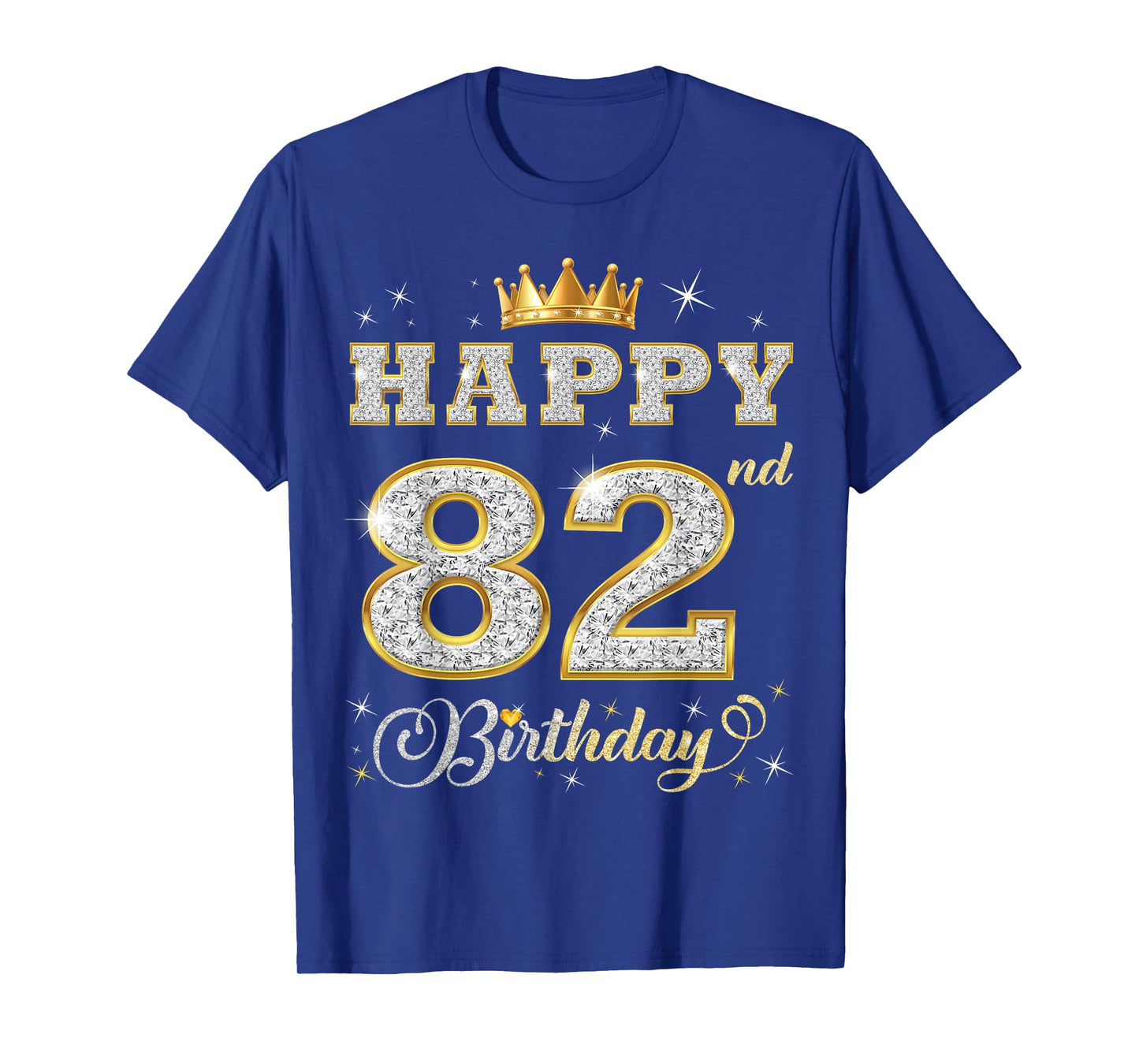Happy 82nd Birthday 82 Years Old Women Men Birthday Party T-Shirt