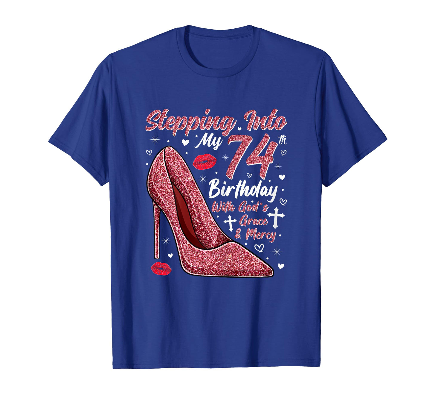 Stepping Into My 74th Birthday Ladies 74 Year Old T-Shirt