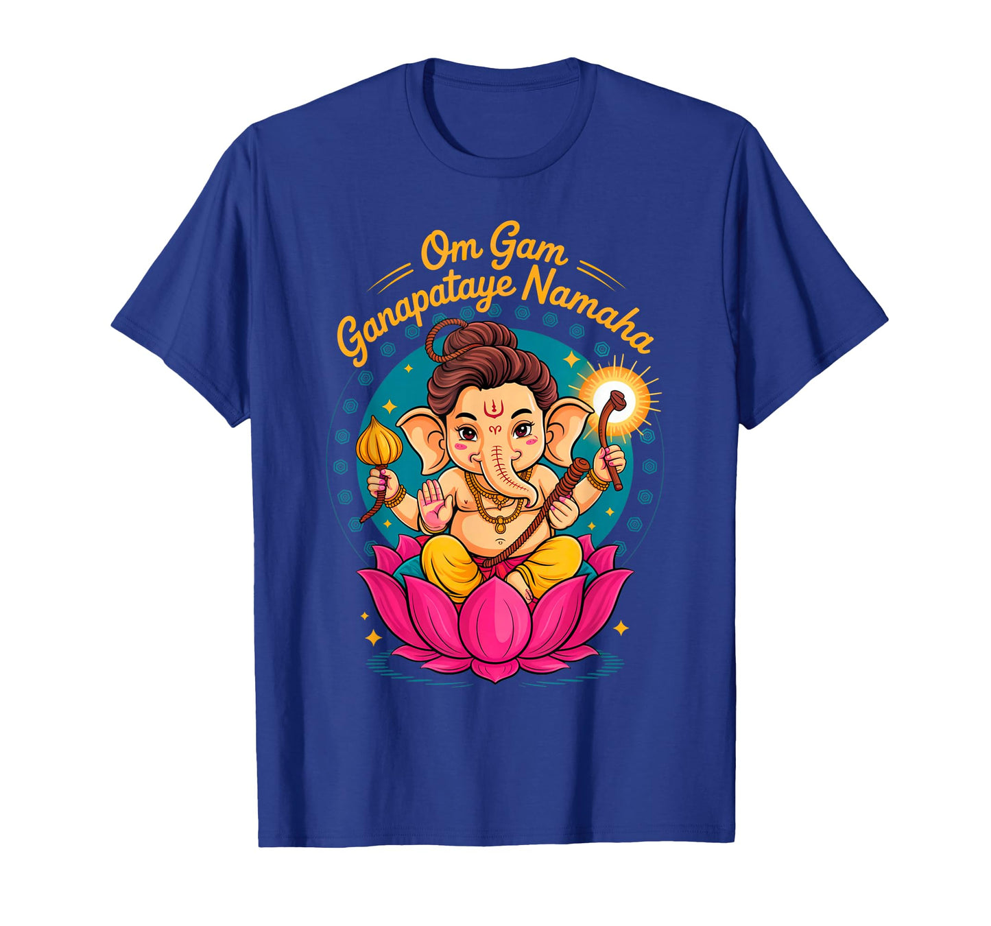Hindu Ganesha Puja Elephant God India Meditation Yoga Murti T-Shirt