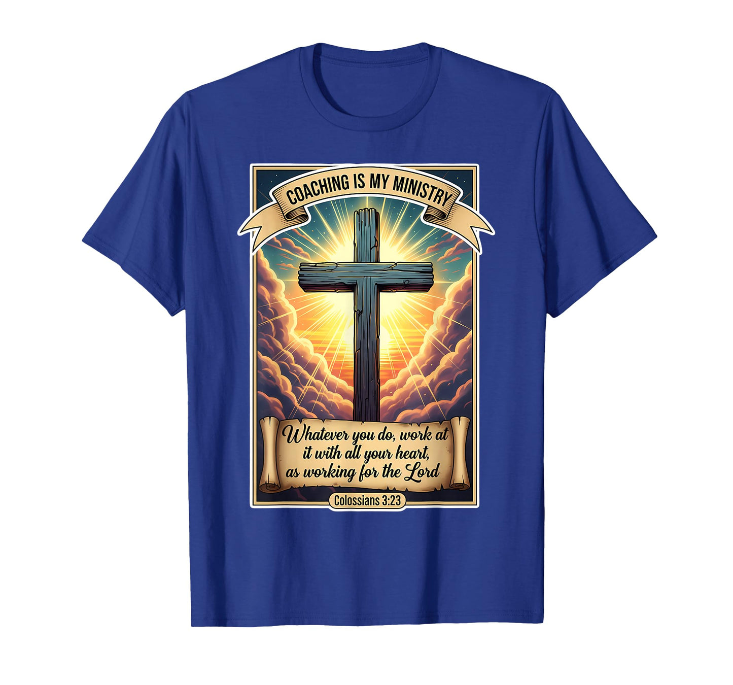 Christian Coach Coaching is My Ministry Jesus Christ Faith T-Shirt