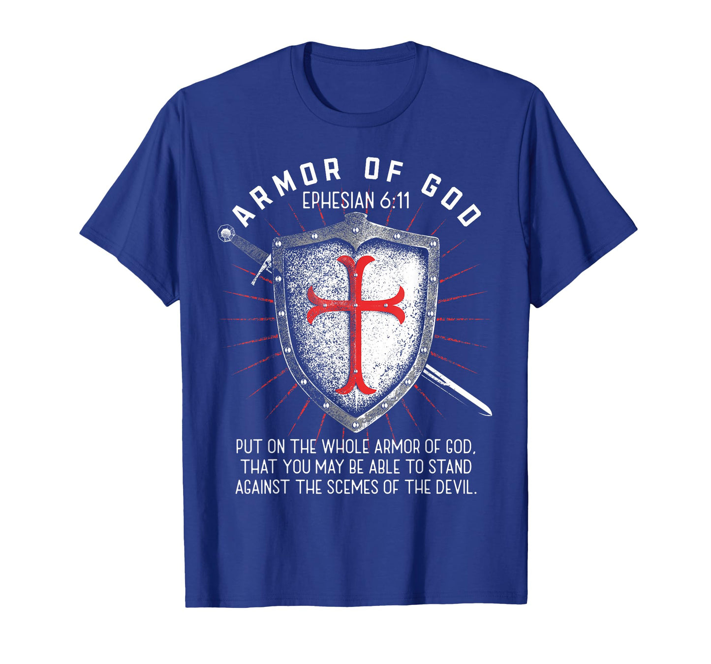 Armor Of God Ephesians 6:17 Bible Verse T Christian T-Shirt