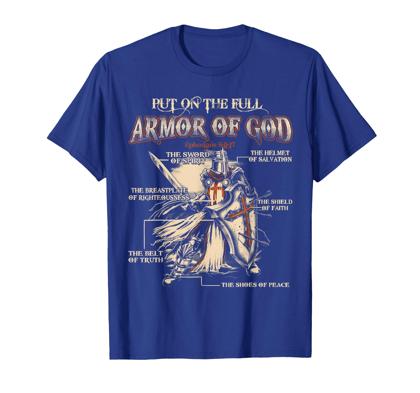 Put On The Full Armor Of God - Jesus T-Shirt