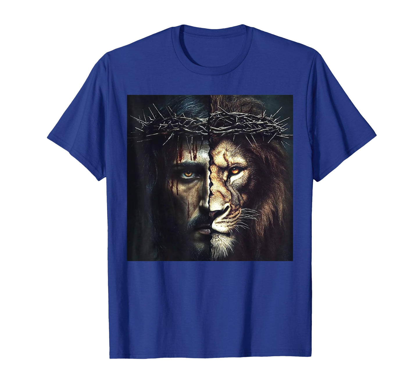 Jesus And Lion Christian Art T-Shirt