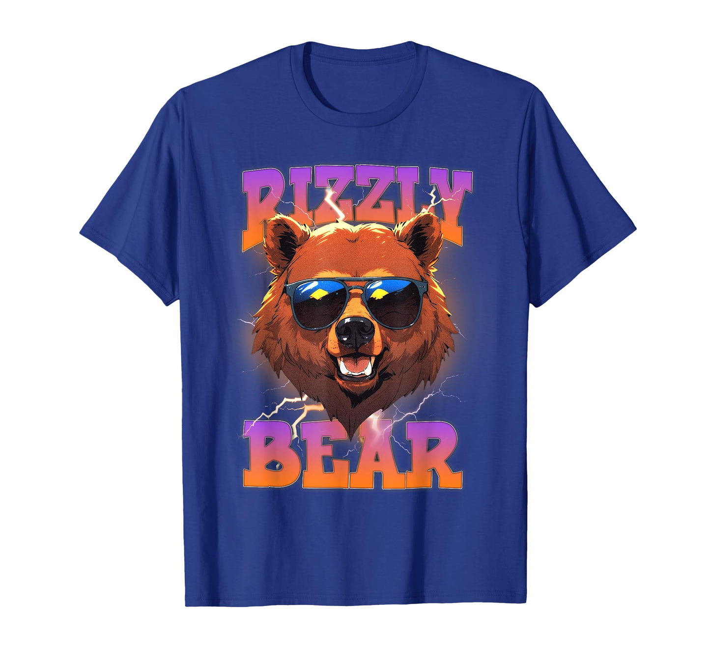 Rizzly Bear Cool Bear Wearing Sunglasses Funny Rizz for Boys T-Shirt