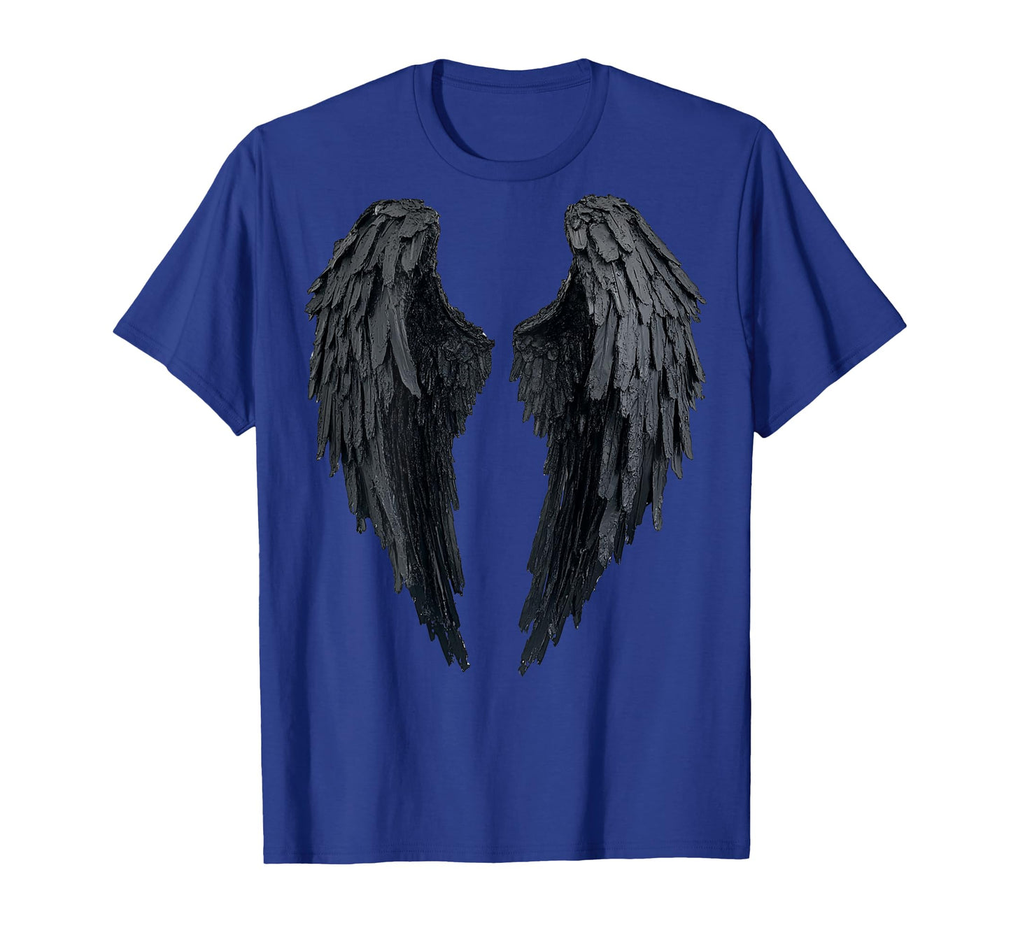 Black Angel Wings On Back T-Shirt