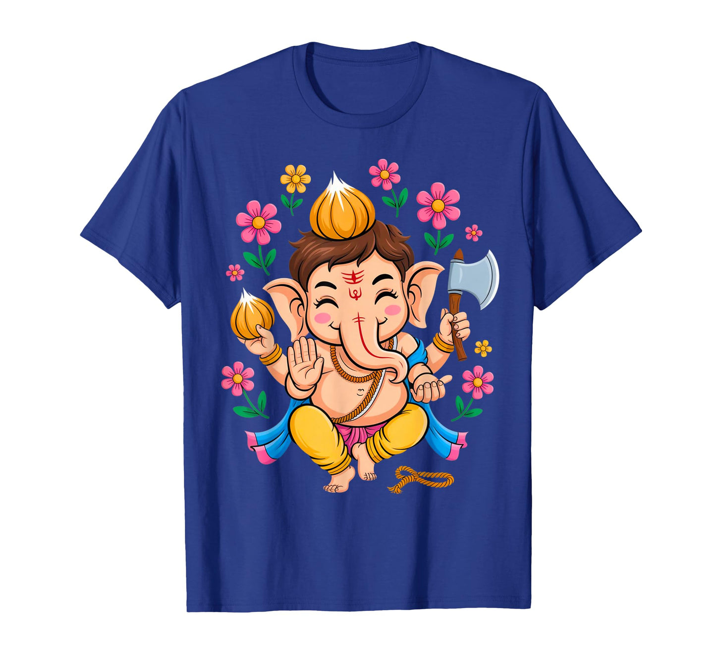 Hindu Ganesha Puja Elephant God India Meditation Yoga Murti T-Shirt