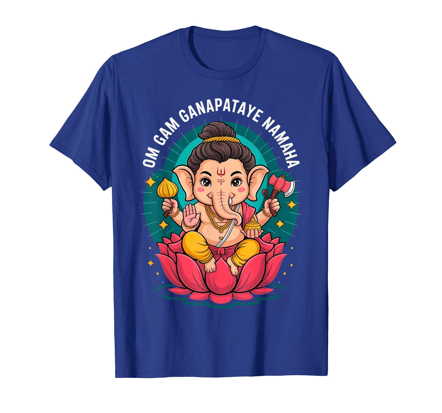 Hindu Ganesha Puja Elephant God India Meditation Yoga Murti T-Shirt