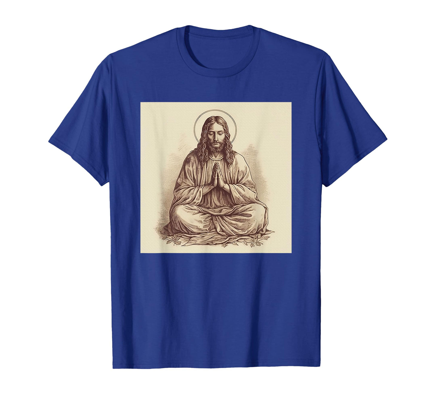 Jesus At Prayer Jesus Meditating As A Buddhist Mon T-Shirt