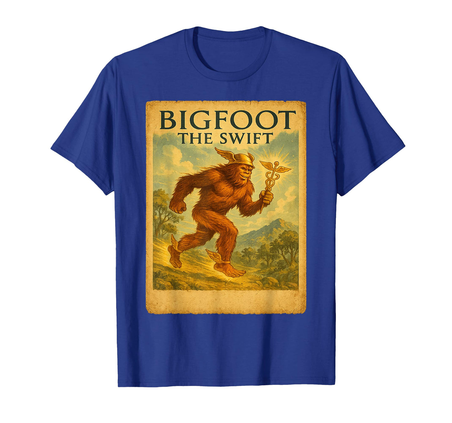 Bigfoot Hermes Shirt | Greek Travel God Cryptid T-Shirt