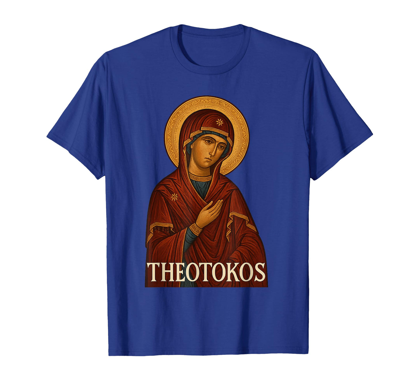 Greek Christian Orthodox Theotokos Virgin Mary T-Shirt