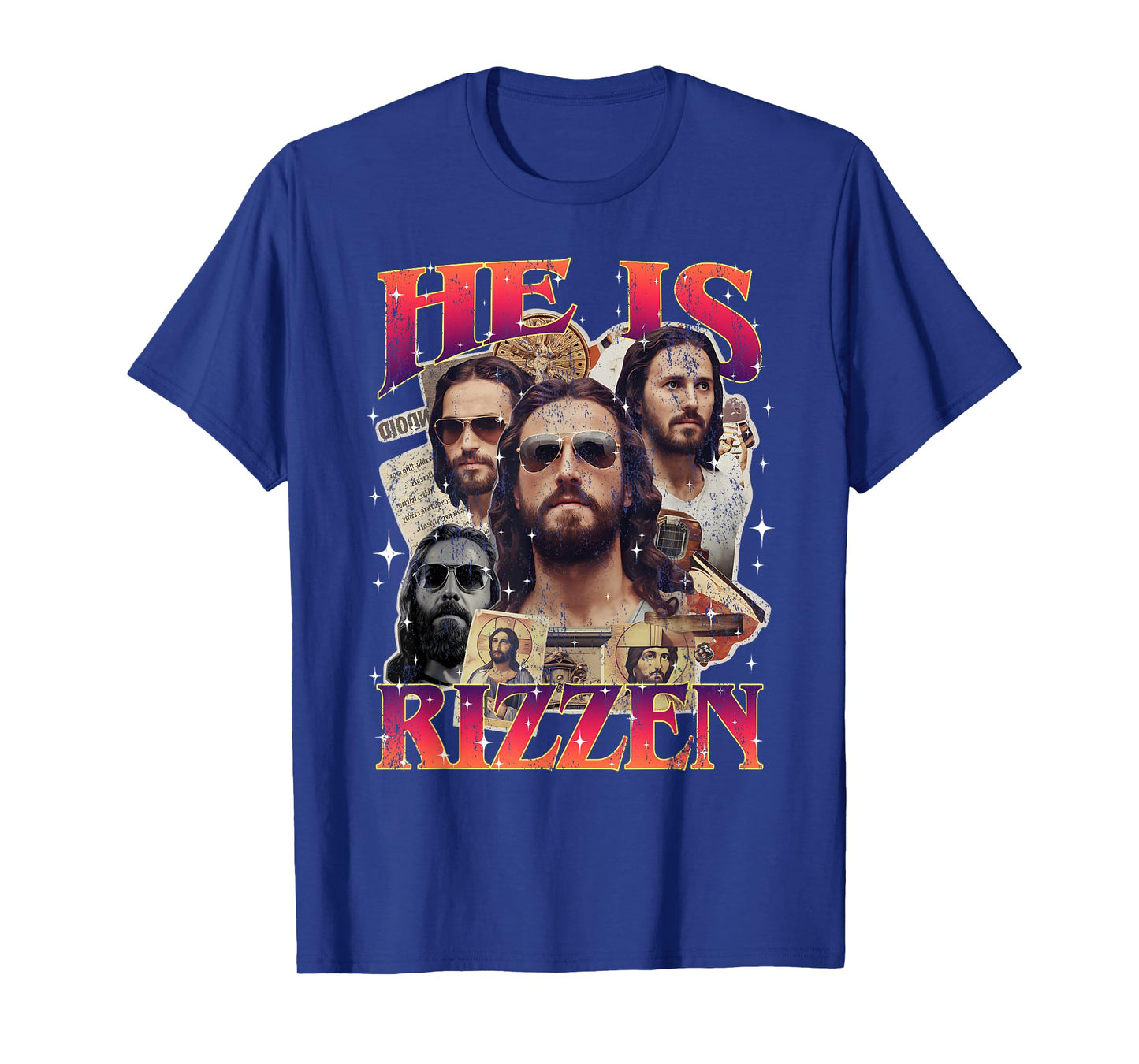 Funny Christian Easter Day Religious Cross He Is Rizzen T-Shirt
