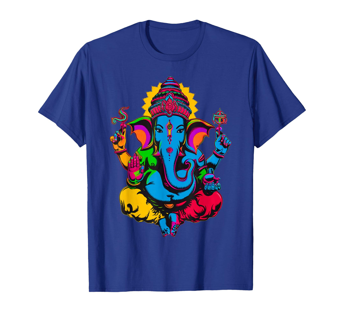 Hindu Ganesha Puja Elephant God India Meditation Yoga Murti T-Shirt