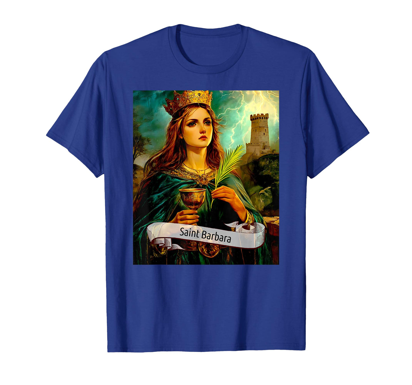 Catholic Saints | St Barbara| Christian Design Women | Gift T-Shirt