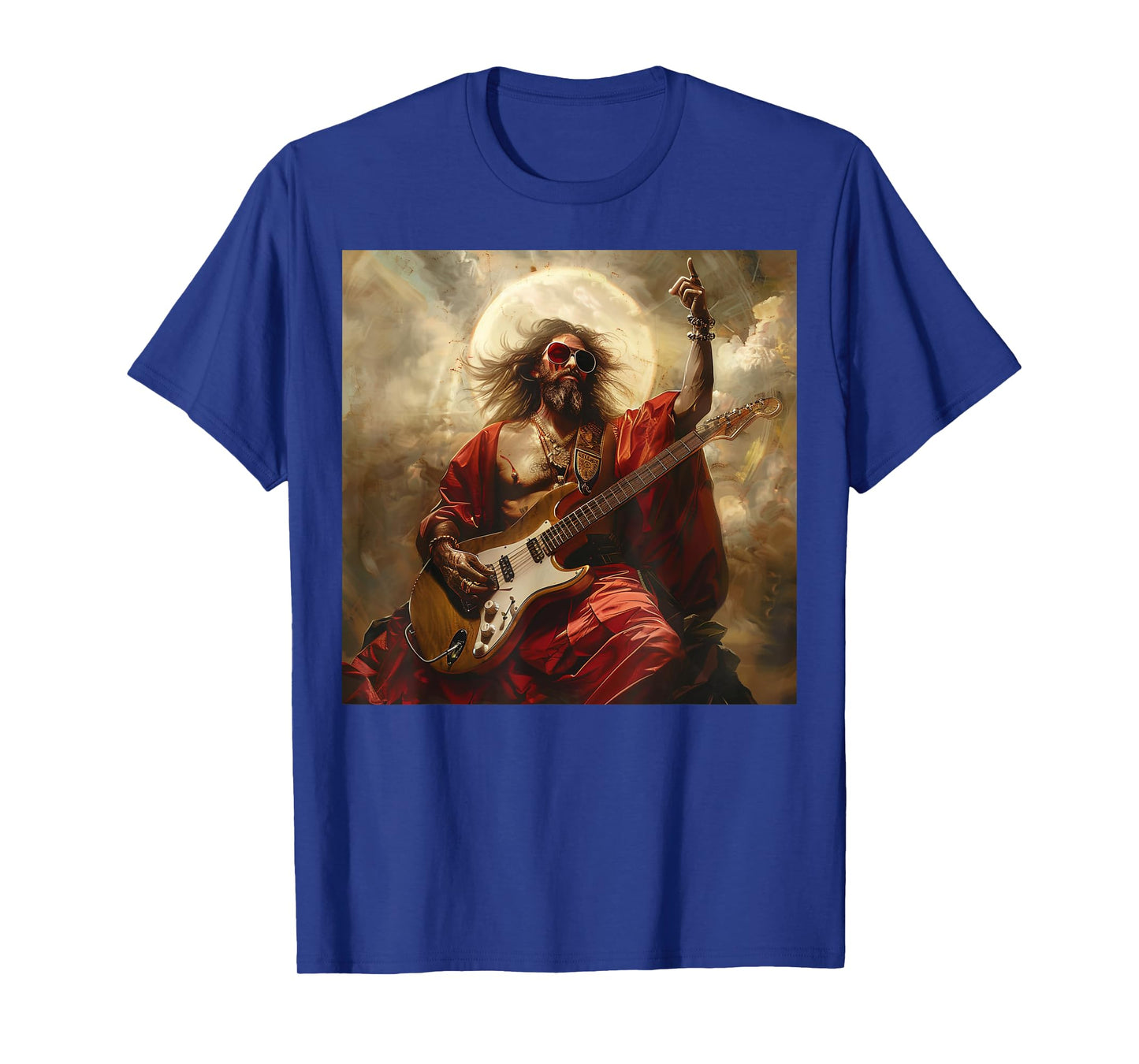 Heavy Metal Jesus Christ Guitar T-Shirt