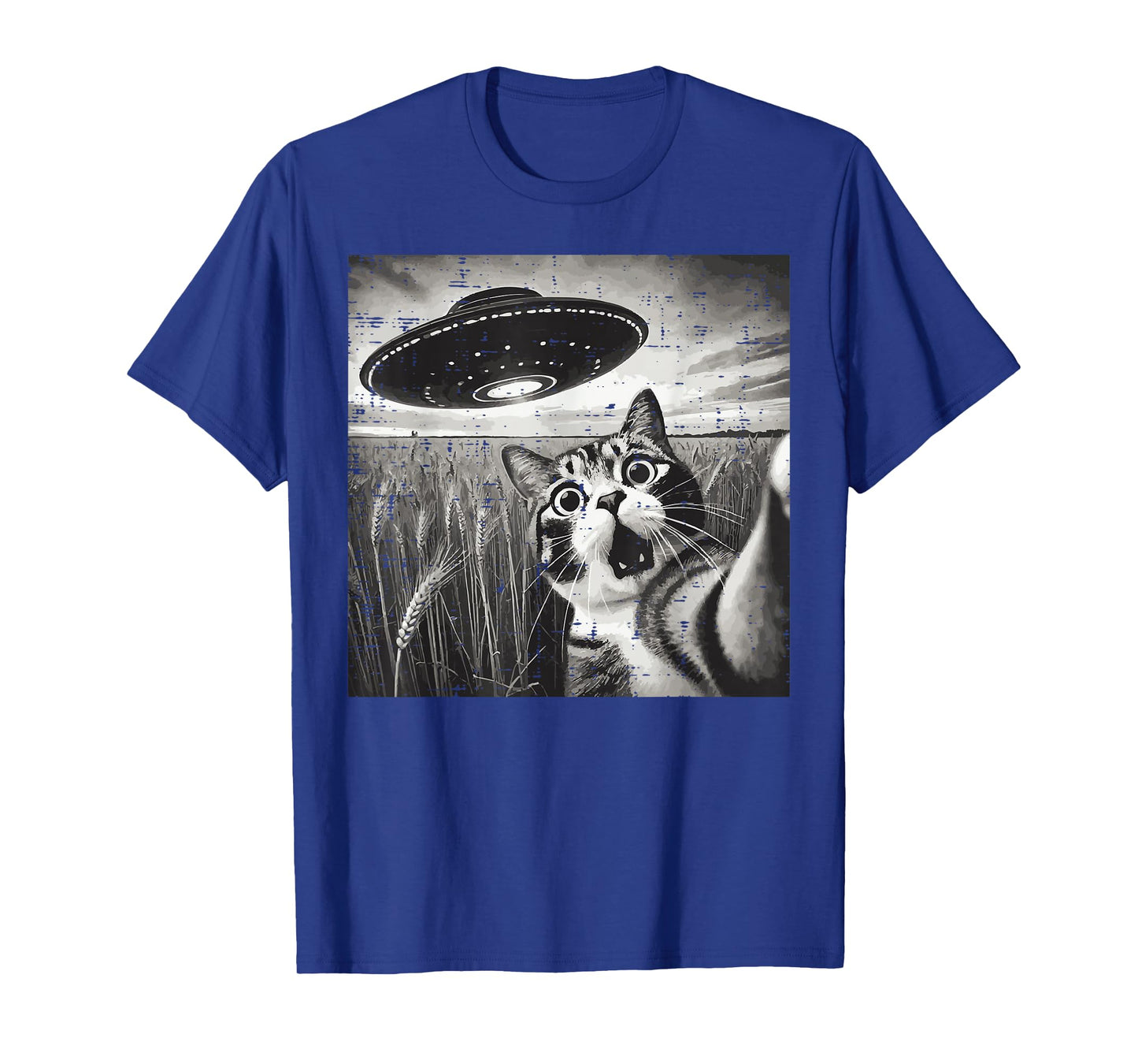 Cat Ufo Alien Selfie Funny Saying Meme Women Girls Kids Men T-Shirt
