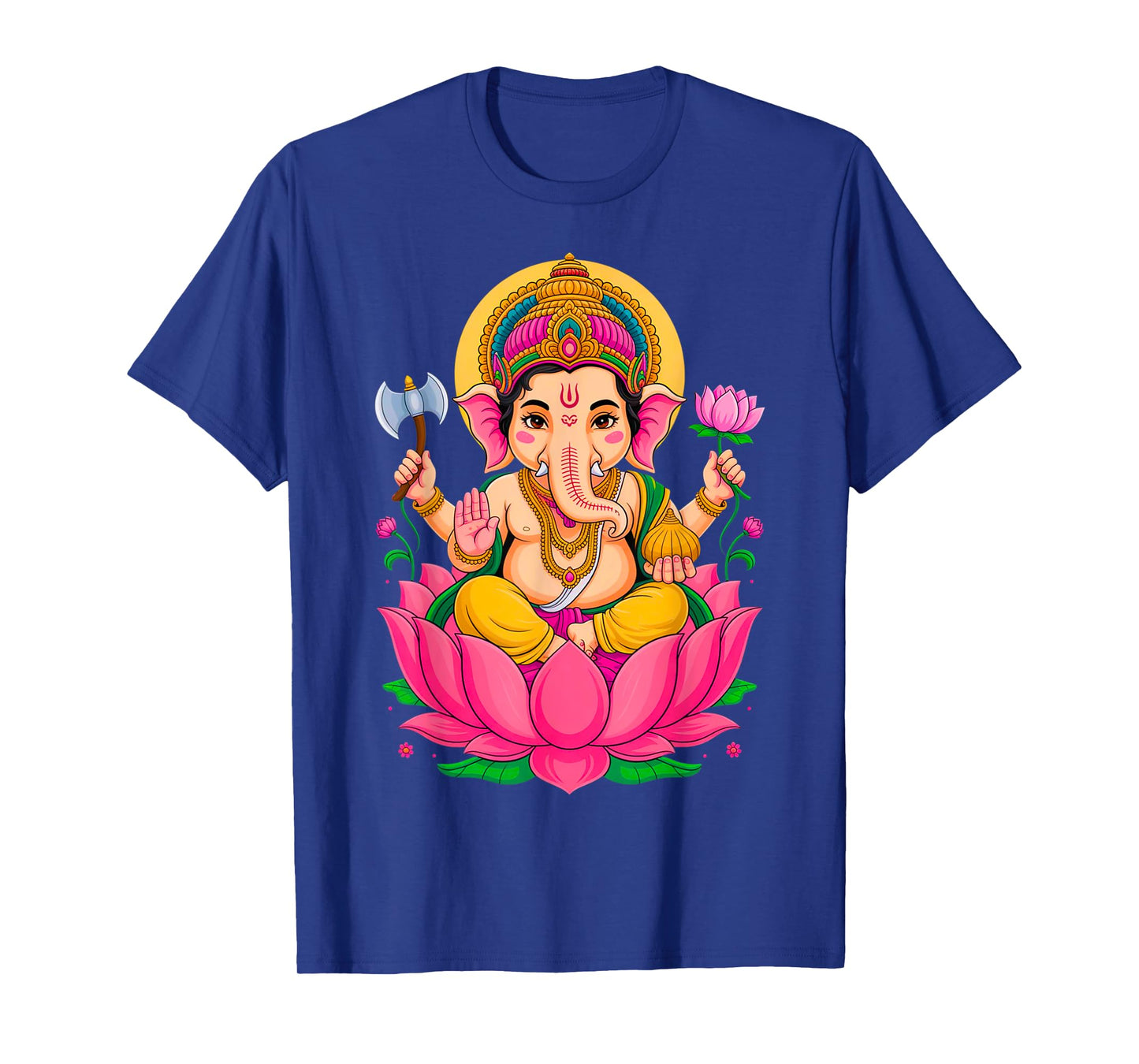 Hindou Ganesh Puja Elephant God India Méditation Yoga Murti T-Shirt