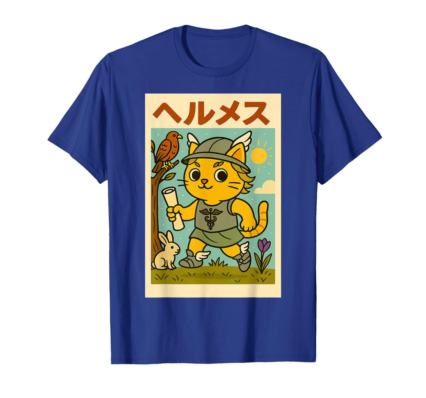 Kawaii Hermes Cat God - Greek/Roman Mythology Anime T-Shirt