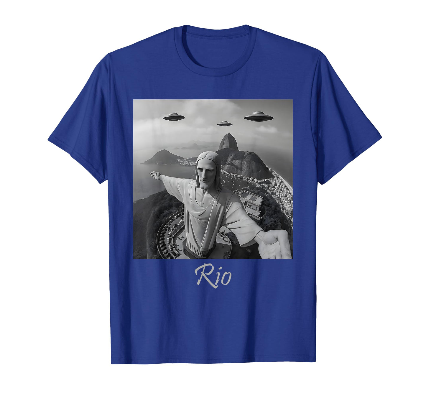 Rio Christ The Redeemer UFO Brazil Iconic T-Shirt