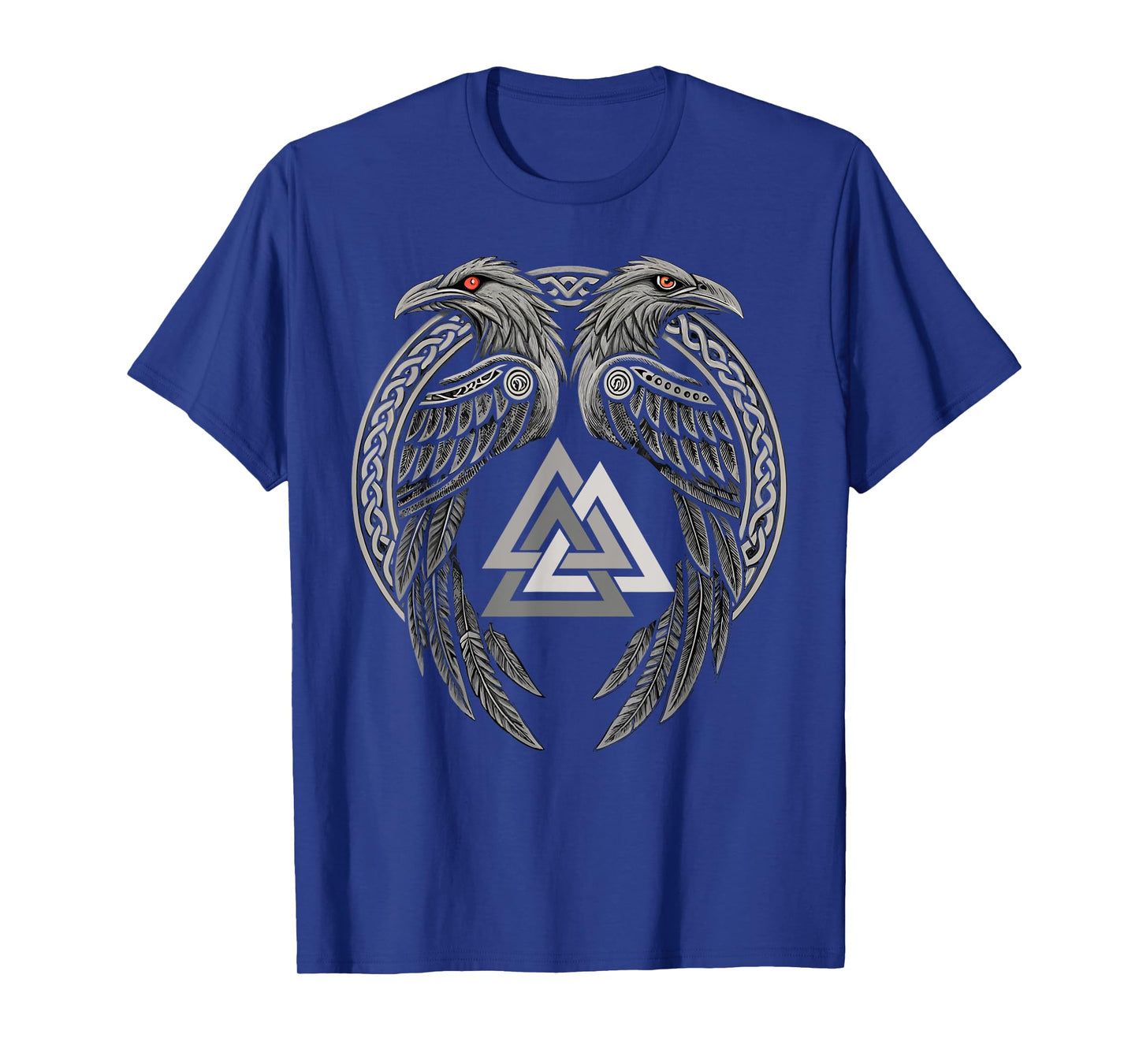 Huginn & Muninn - Viking Raven - Viking Valknut T-Shirt