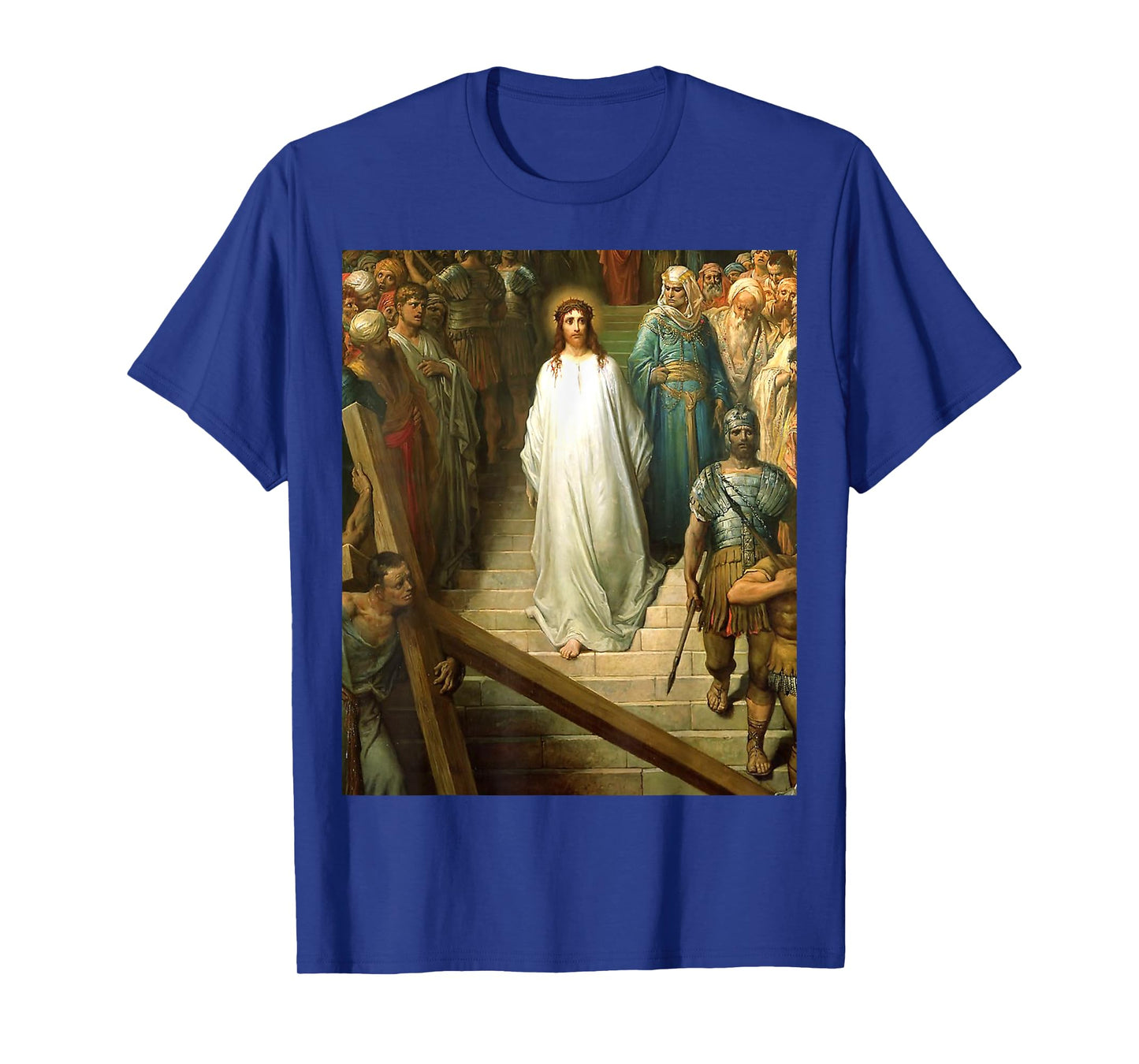 Christ leaving the Praetorium Painting by Gustave Dore T-Shirt