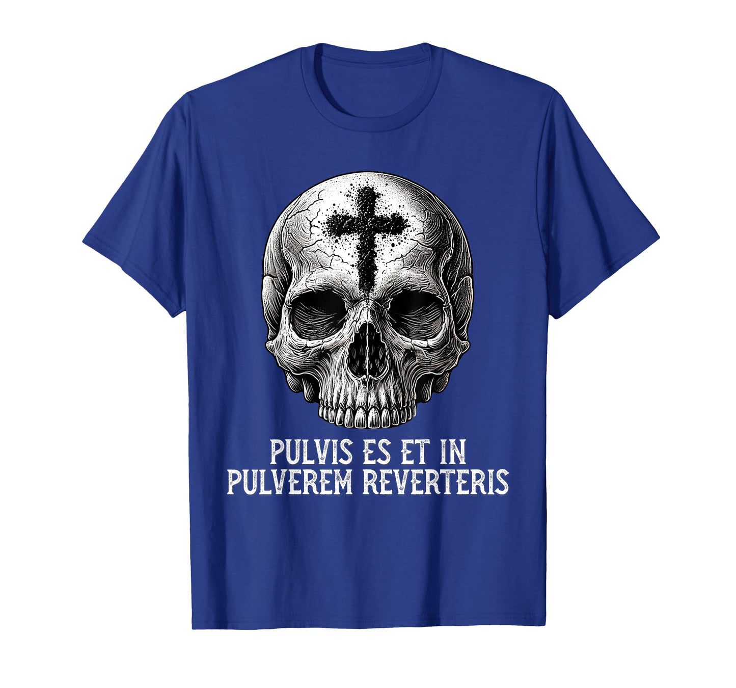 Memento Mori Catholic Crucifix Traditional Latin Mass Skull T-Shirt
