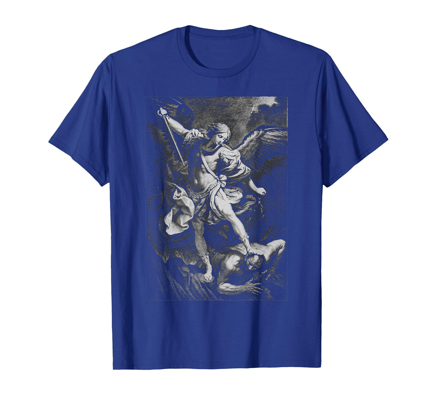 Saint Michael the Archangel Defeating Satan Christian T-Shirt